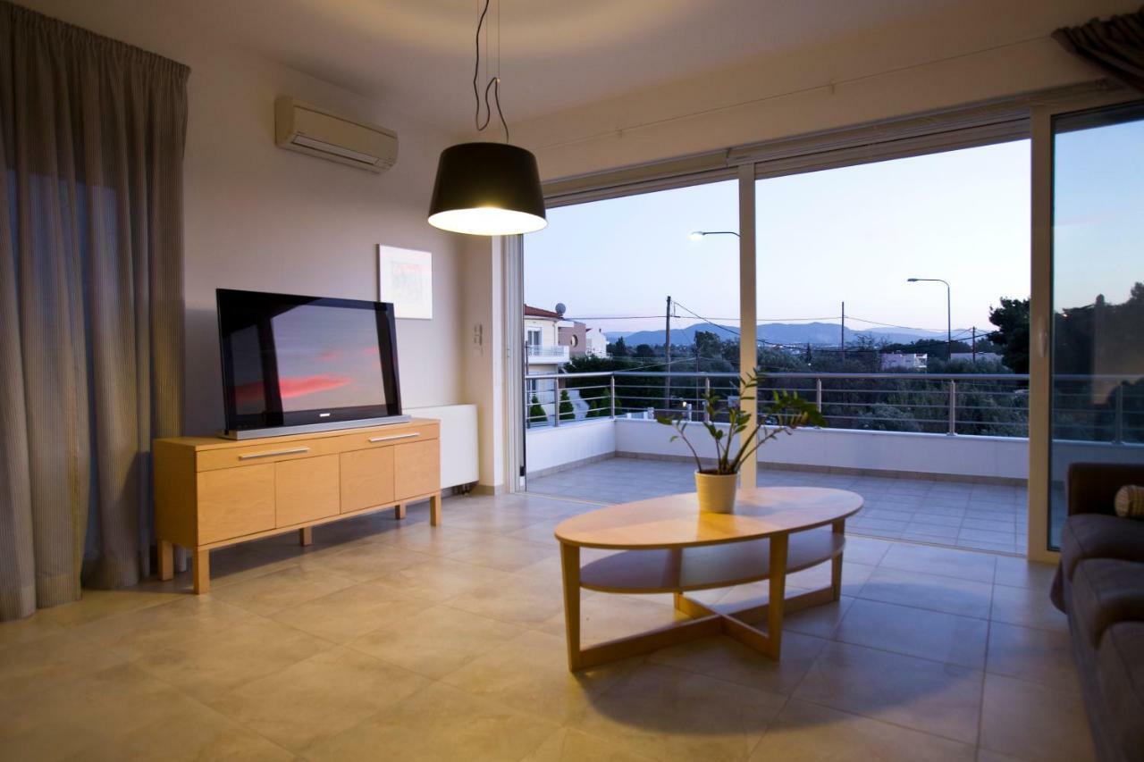 Luxury Villa Loutraki With Private Heated Pool Exterior foto